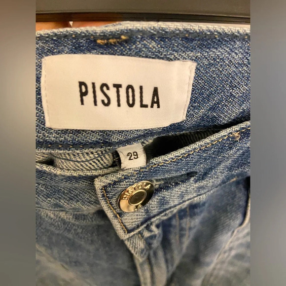 PISTOLA Josephine High Rise Tapered Jeans in Paradigm Blue Size 29 - Picture 6 of 11